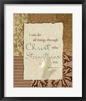 Lord is my Strength Framed Print