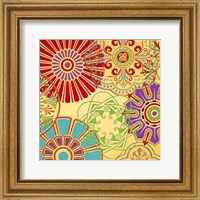 Framed 'Lemon Twist II' border=