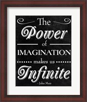 Framed 'Power of Imagination' border=