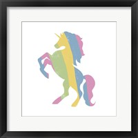 Framed Multicolor Unicorn