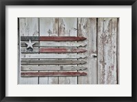 Framed American Flag in Benge