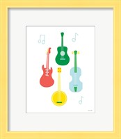 Framed 'Lets Listen to Music IV' border=