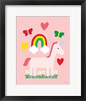 Unicorn Fun I Framed Print