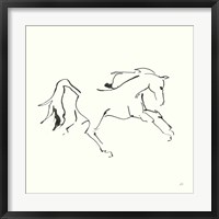 Framed Line Horse VII