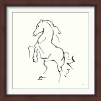 Framed 'Line Horse I' border=