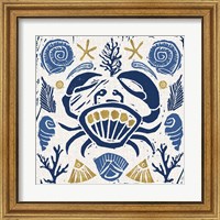 Framed 'Primitive Sea VII' border=