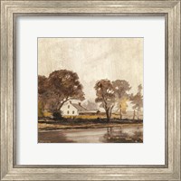 Framed 'Traditional Landscape 1' border=