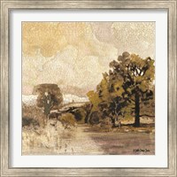 Framed 'Traditional Landscape 3' border=