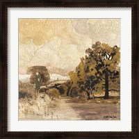 Framed 'Traditional Landscape 3' border=