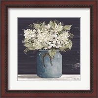 Framed 'White Flowers I' border=