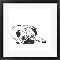 Framed Line Dog Pug II