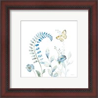 Framed 'Blues of Summer VIII' border=