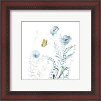 Framed 'Blues of Summer VI' border=