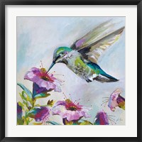 Hummingbird II Florals Framed Print