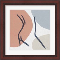 Framed 'Line Figures III' border=