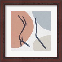 Framed 'Line Figures III' border=