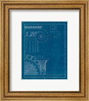 Framed 'Architectural Columns II Blueprint' border=