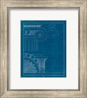 Framed 'Architectural Columns II Blueprint' border=