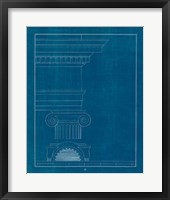 Architectural Columns I Blueprint Framed Print