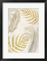 Palm Leaves Gold III Framed Print