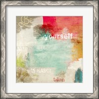 Framed 'Be Yourself' border=