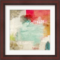 Framed 'Be Yourself' border=