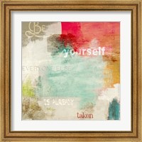 Framed 'Be Yourself' border=