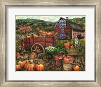 Framed Pumpkin Farm