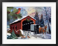 Framed Snowy Ride -Horizontal