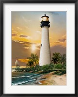 Framed Cape Florida Lighthouse