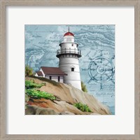 Framed 'Lighthouse V' border=