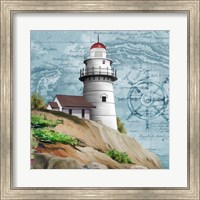 Framed 'Lighthouse V' border=