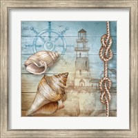 Framed 'Lighthouse VII' border=