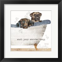 Wash your Worries Away Framed Print