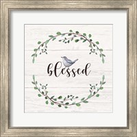 Framed 'Blessed Sign' border=