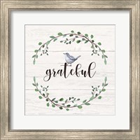 Framed Grateful Sign