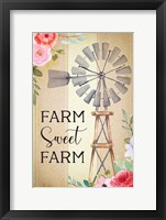 Farmhouse Floral III Framed Print