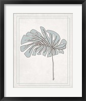 Framed 'Tropical Monstera IV' border=