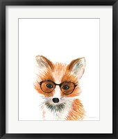 Fox in Glasses Framed Print