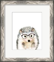 Framed 'Hedgehog in Glasses' border=