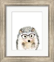 Framed 'Hedgehog in Glasses' border=