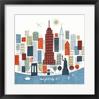 Colorful New York Framed Print