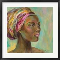 Framed 'African Woman I' border=