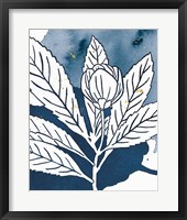 Framed 'Indigo Blooms IV' border=