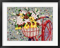 Framed Bicycle Bouquet