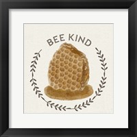 Bee Hive II-Bee Kind Framed Print