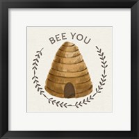 Framed 'Bee Hive IV-Bee You' border=