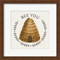 Framed 'Bee Hive IV-Bee You' border=