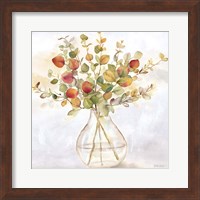 Framed 'Eucalyptus Vase Spice II' border=