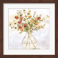 Framed 'Eucalyptus Vase Spice II' border=